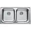 Кухонная мойка Haiba 78x43 Double Polish (HB0568) - миниатюра 1