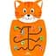 Бизиборд Viga Toys Котик с цифрами (50676) - миниатюра 1
