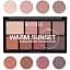 Палитра теней для век Revuele Eyeshadow Collection Warm Sunset 15 г - миниатюра 2