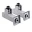 Набір кран напівоборотний кутовий з американкою Solomon Lux 1/2″ Cube White 8888 (2шт.) 000021914 - мініатюра 5