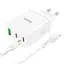 МЗП Hoco N33 Start PD35W (1USB-A/2C) + кабель Type-C to Lightning White - мініатюра 2