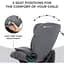 Автокрісло Kinderkraft Oneto3 i-Size Cool Grey KCONE300GRY0000 (00-00305211) - мініатюра 11