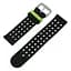 Двойной ремешок с перфорацией для часов Samsung Galaxy Watch Active/Active 2 Black Green - миниатюра 5