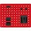 Настінна дошка-органайзер OfficePro WO600R Red [126555] - мініатюра 1