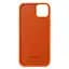 Кожаный чехол-панель для Apple iPhone 14 Plus, FAKE Leather Case, оранжевый, искусственная кожа, премиальный, противоударный, защита всего корпуса, с мягкой подкладкой, поддержка MagSafe и беспроводной зарядки, ArmorStandart (ARM64459) - миниатюра 2