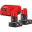 Акумулятори до електроінструменту + зарядний пристрій Milwaukee M12 NRG-402 (4933459211) [99356] - мініатюра 1