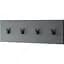 Вішалка настінна VAYS для одягу на 4 гачки M-47 антрацит - мініатюра 1