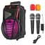 Портативна колонка BIG PREDATOR-XR12 75W, USM/MP3/FM/Bluetooth + 2 мікрофони караоке - мініатюра 1
