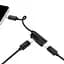 Переходник SkyDolphin AU01 Lightning - 2хLightning (M/F), Black (ADPT-00026) - миниатюра 3
