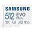 Карта памяти Samsung 512 GB microSDXC Class 10 UHS-I U3 V30 A2 EVO Plus+SD Adapte (MB-MC512SA/EU) - миниатюра 1