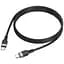 Дата кабель Hoco X109 Energy silicone Type-C to Type-C 60W (1m) Black - мініатюра 3