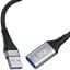 Кабель XO NB220 USB A - USB A 3.0 3 м чорний - мініатюра 1