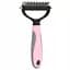 Щітка-гребінець для тварин двостороння Pet Knot Comb для вичісування шерсті котів та собак Рожевий  - мініатюра 1