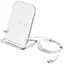 Беспроводное зарядное устройство для Baseus Rib Horizontal and Vertical Holder 15W WXPG-02 White - миниатюра 1