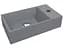 Умивальник Miraggio COPPER 400 GRAY (0000802) Mirasoft, Матовий, Накладний, Сірий - мініатюра 1