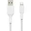 Кабель Belkin Boost Up Charge Braided USB-A to Lightning 1m White (CAA002BT1MWH) [158795] - миниатюра 3