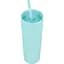 Охлаждающий матовый стакан 473 мл BPA-Free с трубочкой 21х6.5см light blue - миниатюра 1