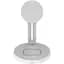 Бездротовий зарядний пристрій WiWU 2in1 Magnetic Wireless Charger M13 White [91676] - мініатюра 2