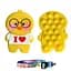 Детская сумочка силиконовая "Утенок" A-Toys C4352, 13 см Желтый - миниатюра 1