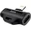 Перехідник розгалужувач аудіо Hoco Dual Lightning digital audio converter LS31 чорний адаптер - мініатюра 1