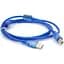 Кабель для принтера USB 2.0 AM/BM 1.5m 2x ferrite transparent Voltronic (YT-AM/BM-1.5T) - мініатюра 1