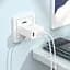 Адаптер мережевий HOCO Start three-port charger N33 35W зарядний блок білий - мініатюра 6