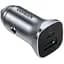 Автозарядка 2xUSB 30W (USB-A + USB-C) QC 4.0 Сіра (EC305) UGREEN (25845) - мініатюра 7