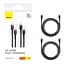 Кабель Baseus Cafule Series Cable Type-C to Type-C 100W 2m 2pcs P10318306003-01 Red Black+Grey Black - мініатюра 7