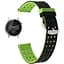 Двойной ремешок Primo с перфорацией для часов Motorola Moto 360 2nd gen (42 мм) Black Green - миниатюра 1