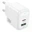 Сетевое зарядное устройство Borofone BAS45A 30W/1USB + 1USB-C White - миниатюра 1