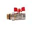 Кран кульовий прямий з американкою Water Valve Q003 NV-V343 3/4″ ЗB - мініатюра 1