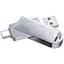 USB Flash Drive XO DK03 USB3.0+Type C 32 GB сталевий (ЦУ-00037952) - мініатюра 1