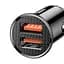 Автомобильное зарядное устройство для Baseus Circular Plastic А+А 30W Black CCALL-YD01 - миниатюра 6