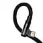 Кабель Baseus MVP 2 Elbow-shaped Fast Charging Data Cable USB to Lightning 2.4A 1m CAVP000001 Black - мініатюра 4