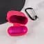 Силіконовий футляр з мікрофіброю для навушників Airpods 1/2 Червоний / Rose Red - мініатюра 4