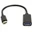 Кабель PowerPlant OTG USB 2.0 AF-Type-C, 0.1 м - миниатюра 1