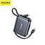Power Bank Awei C03 20000mAh 45W зі швидкою зарядкою та вбудованими кабелями Type-C/Lightning (Чорний) - мініатюра 7