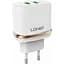 Сетевое зарядное устройство LDNIO DL-AC52 Travel charger 2USB 2.4A + Lightning cable White - миниатюра 1
