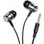 Наушники Borofone Platinum metal universal earphones with microphone BM75 белые - миниатюра 8