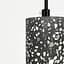 Підвіс Terrazzo Cylinder Long із сірим бетонним плафоном 30х6 см Line.F MJ 163-60*300 BK - мініатюра 3