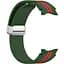 Ремешок для Samsung Galaxy Watch 5 44mm - зелено-красный ширина крепления 20мм силикон Watchbands Cls-line (W19-6WB61136966) - миниатюра 1