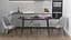 Стол кухонный раскладной Данди на конусных ногах Ferrum-decor 75x120(160)x70 Черный металл ДСП Дуб Сонома Трюфель 16 мм (FRD-106781) - миниатюра 1