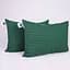 Набор подушек MirSon №0106 Сolor Fun Line Stripe Emerald Шерсть 2 шт. изумрудный (2200011158648) - миниатюра 1