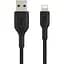 Кабель Belkin Boost Up Charge Braided USB-A to Lightning 2m Black (CAA002BT2MBK) [158797] - миниатюра 2