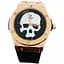 Чоловічий наручний годинник Hublot з черепом 45 мм Золотий (2104618465) - мініатюра 1