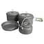 Набір посуду Bo-Camp Explorer XL 4 Pieces Hard Anodized Grey/Green (2200249), Сірий - мініатюра 1