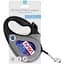 Повідець-рулетка для собак Waudog R-leash, малюнок "NASA21", M, до 25 кг, 5 м, світловідбиваюча стрічка чорний - мініатюра 5