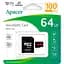 Карта пам'яті MicroSDHC 64GB UHS-I Class 10 Apacer + SD adapter (AP64GMCSX10UB-R) - мініатюра 2