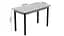Стіл кухонний Ferrum-decor Маріо 75x120x70 Чорний ДСП Бетон 16мм (FRD-105587) - мініатюра 3