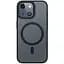 TPU+PC чохол Blueo Skin Friendly Frosted with MagSafe для Apple iPhone 15 (6.1) Чорний / Black - мініатюра 1
